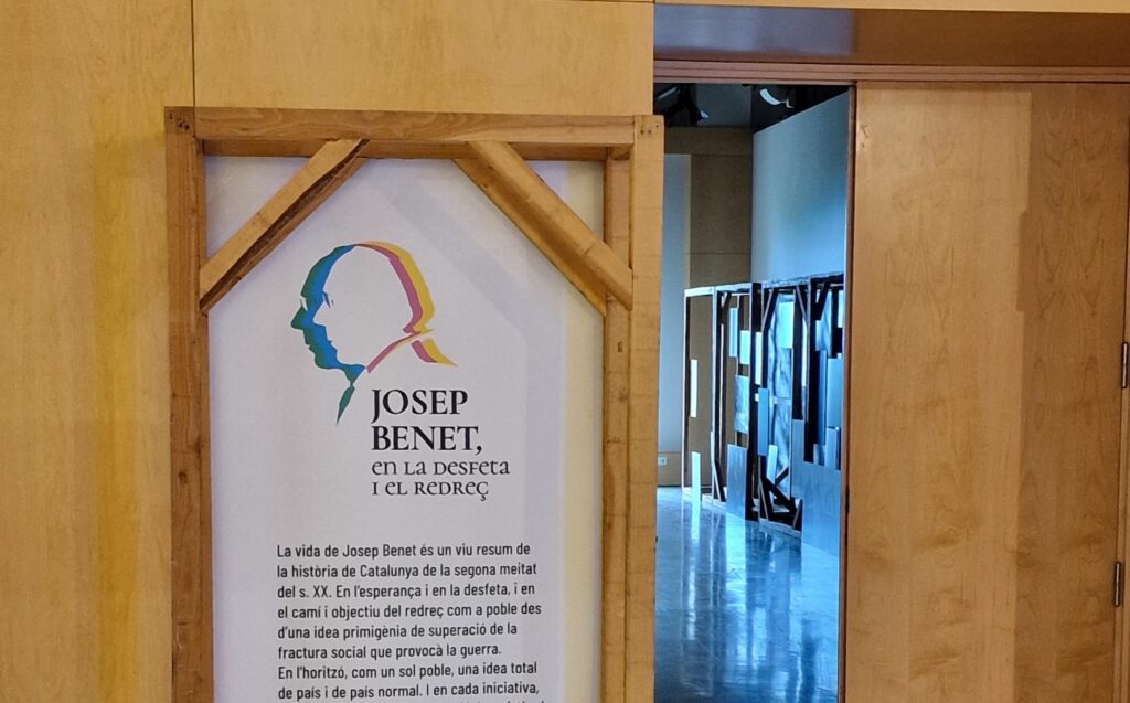 Del 7 de juliol a l’1 d’octubre es pot visitar a la Sala Puig i Cadafalch del Museu de Montserrat l’exposició Josep Benet, en la desfeta i el redreç, amb entrada lliure.